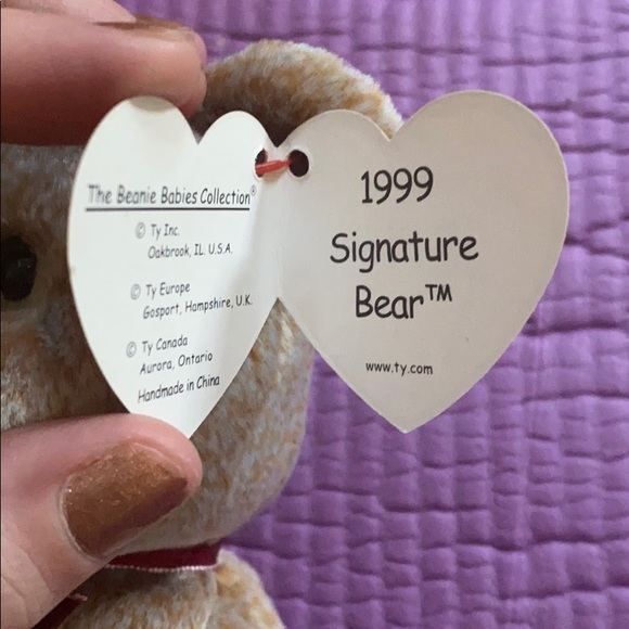 Ty 1999 Signature Bear - Picture 3 of 3